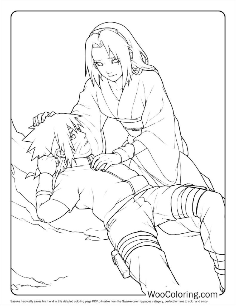 100  Sasuke coloring pages  Free PDF To Print  - 97