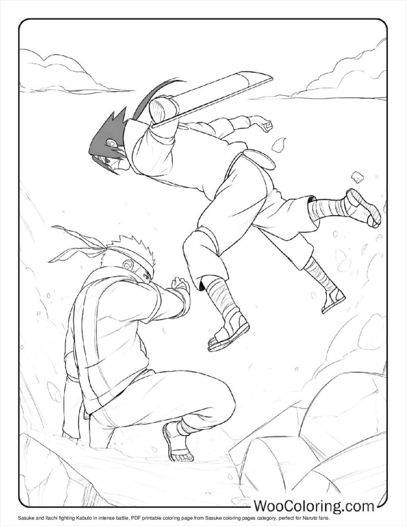 100  Sasuke coloring pages  Free PDF To Print  - 12