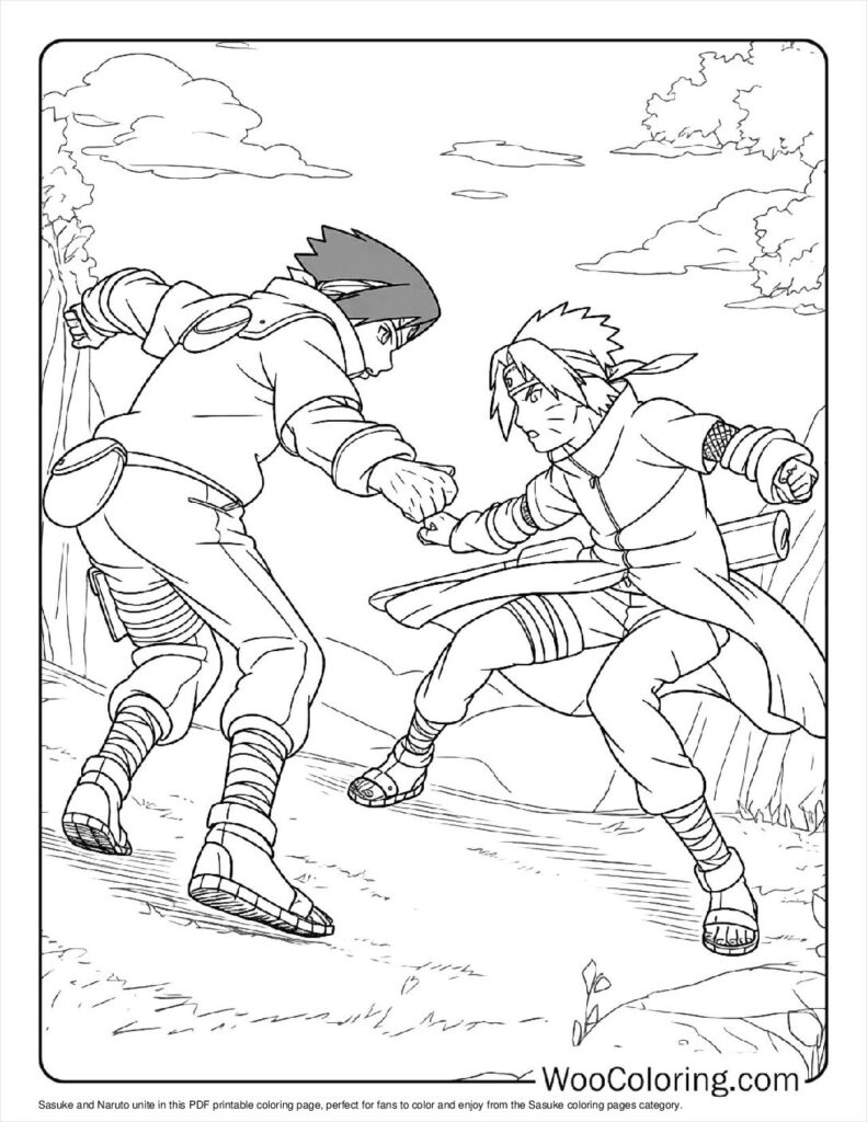 100  Sasuke coloring pages  Free PDF To Print  - 52