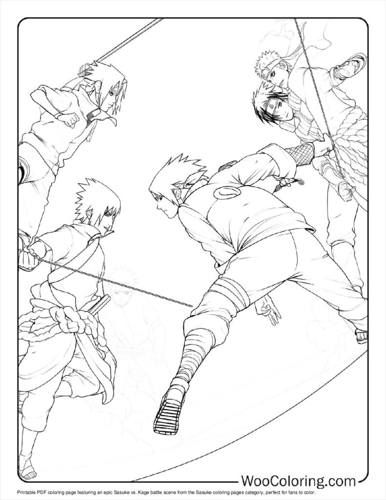 100  Sasuke coloring pages  Free PDF To Print  - 63