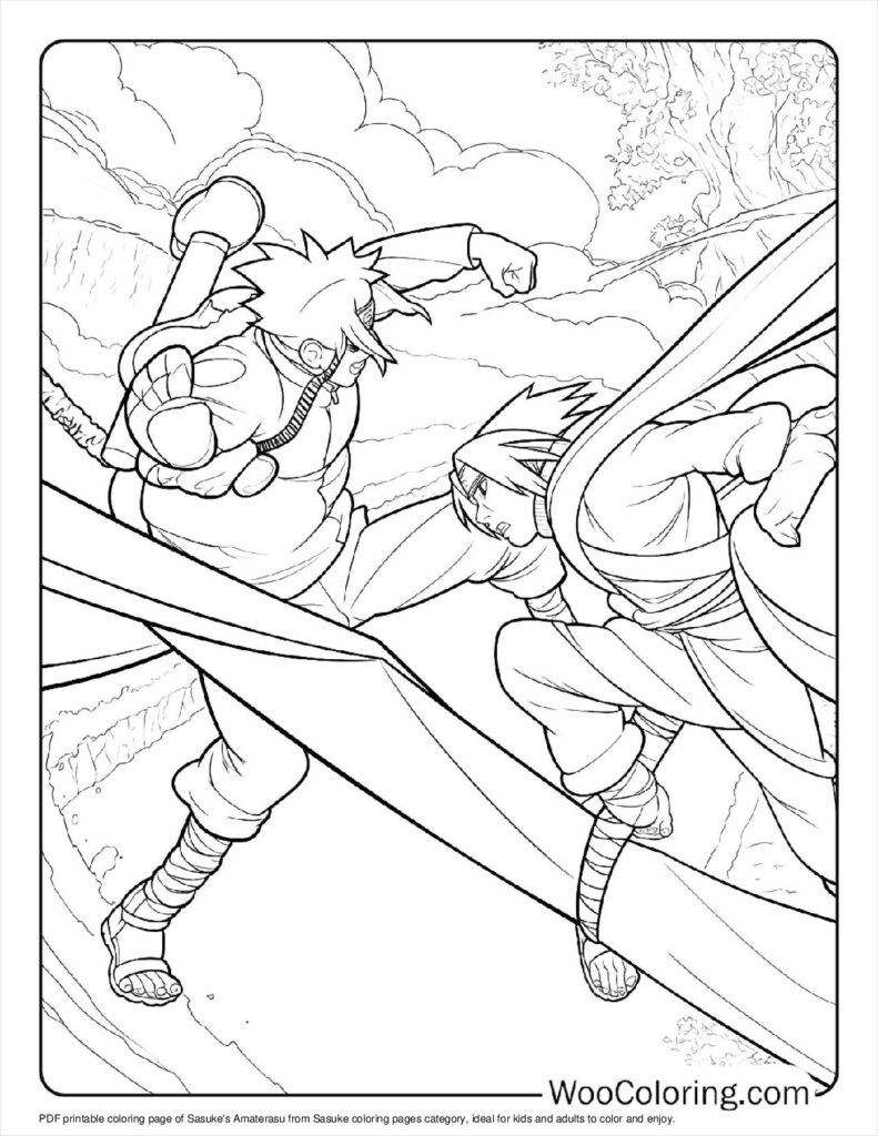 100  Sasuke coloring pages  Free PDF To Print  - 5