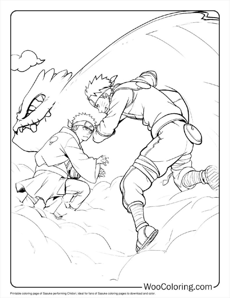 100  Sasuke coloring pages  Free PDF To Print  - 42