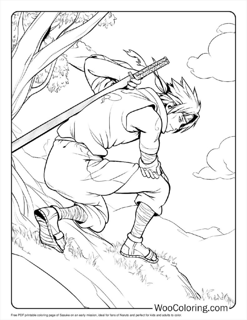 100  Sasuke coloring pages  Free PDF To Print  - 60
