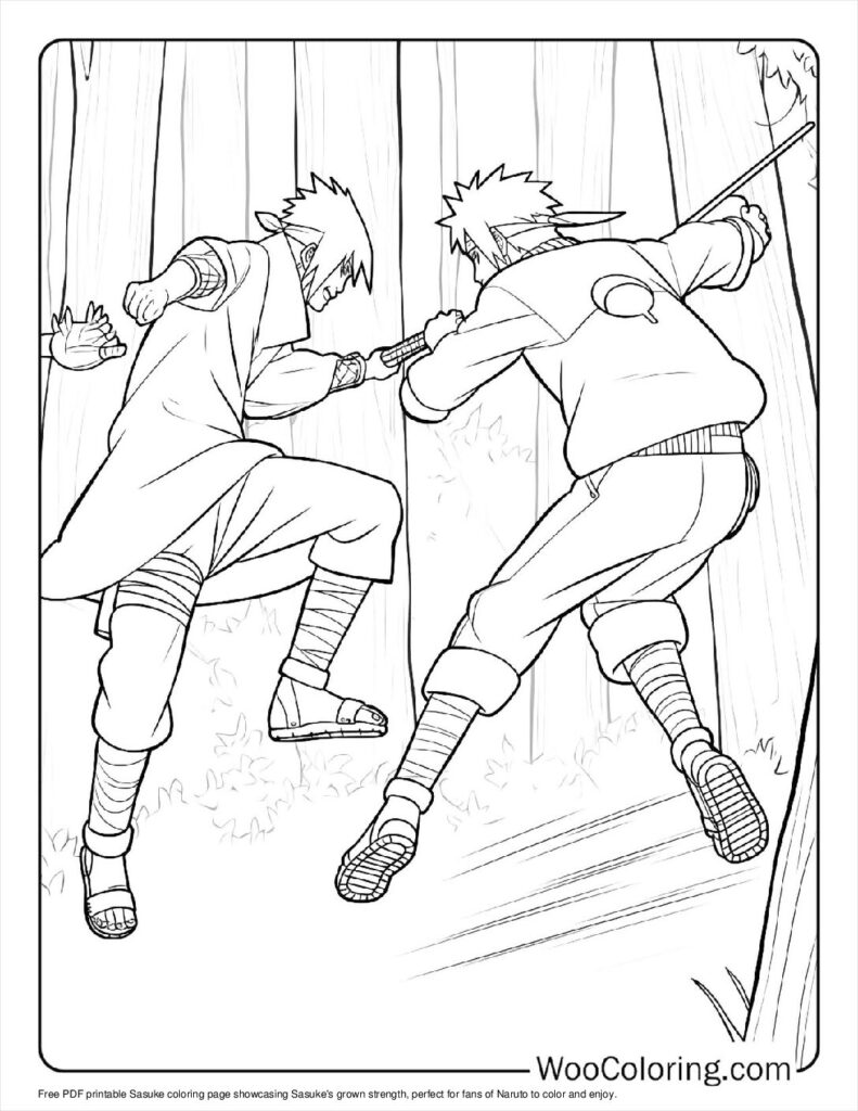 100  Sasuke coloring pages  Free PDF To Print  - 88