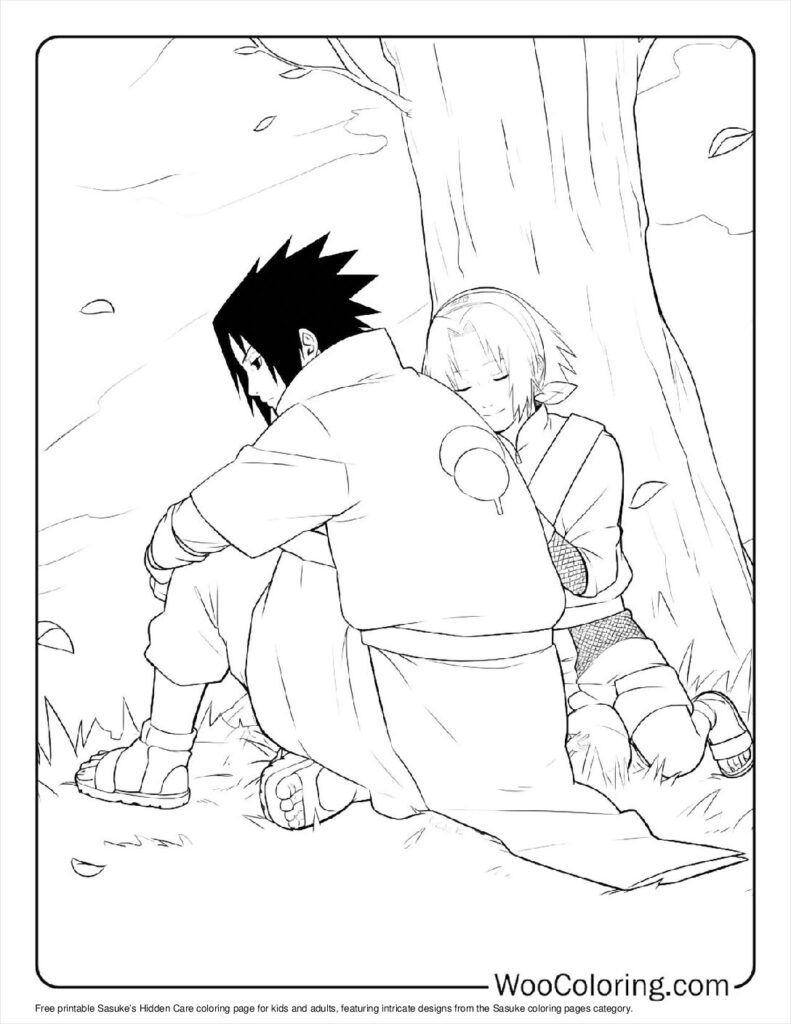 100  Sasuke coloring pages  Free PDF To Print  - 89