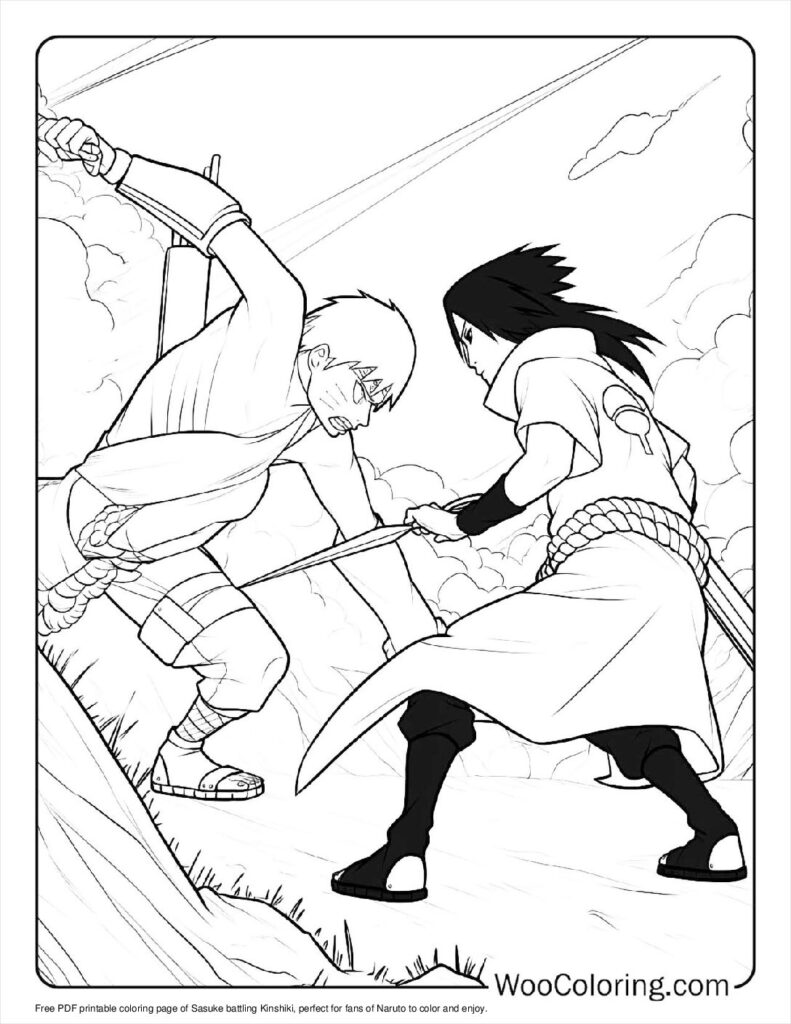 100  Sasuke coloring pages  Free PDF To Print  - 17