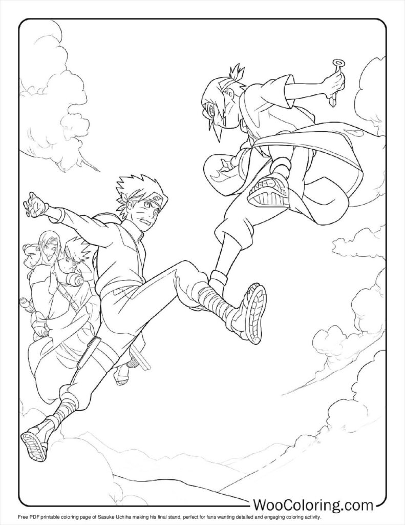 100  Sasuke coloring pages  Free PDF To Print  - 8