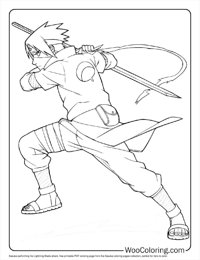 100  Sasuke coloring pages  Free PDF To Print  - 48