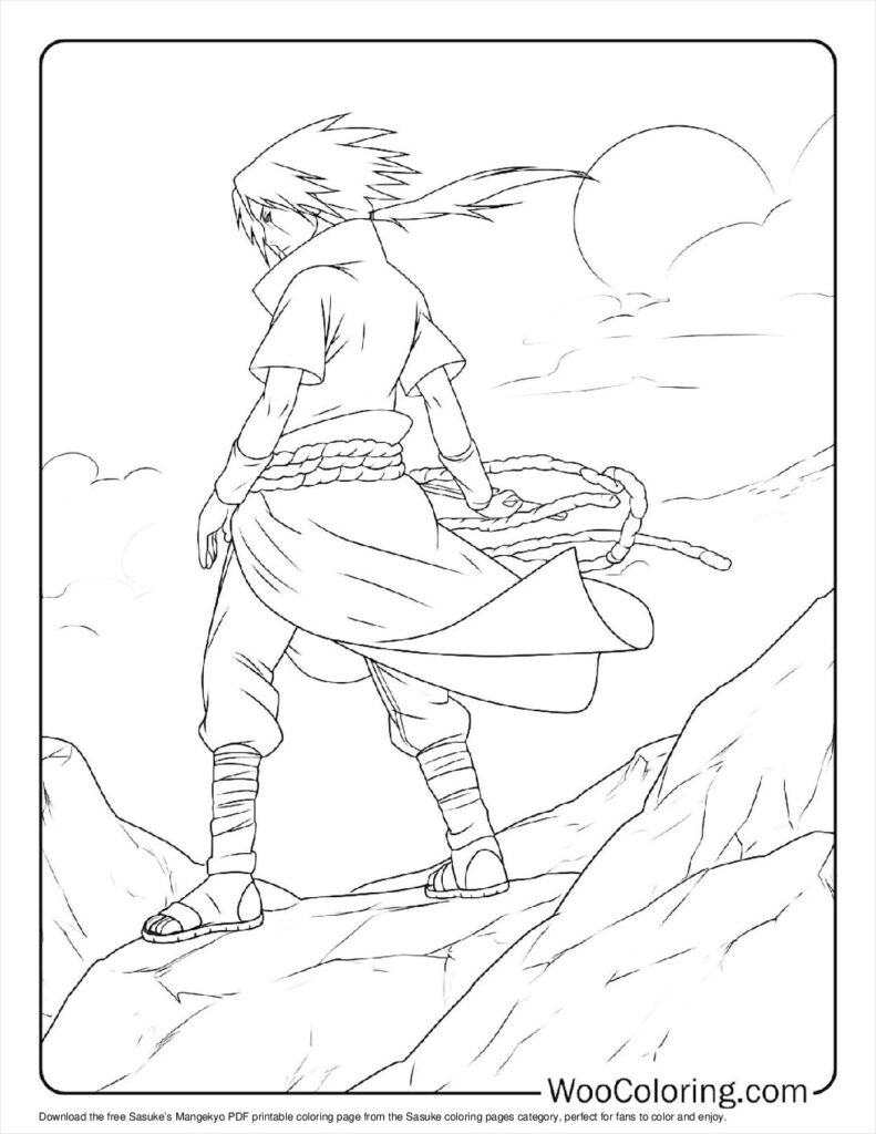 100  Sasuke coloring pages  Free PDF To Print  - 91