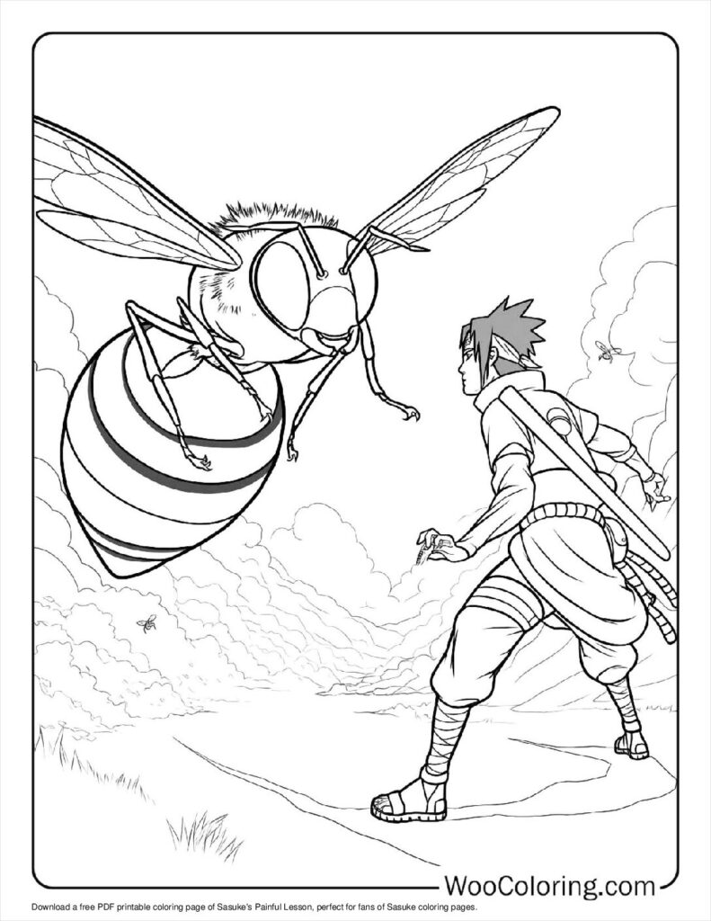 100  Sasuke coloring pages  Free PDF To Print  - 24