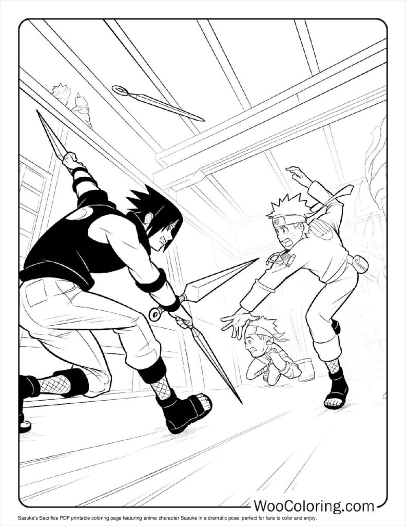 100  Sasuke coloring pages  Free PDF To Print  - 79