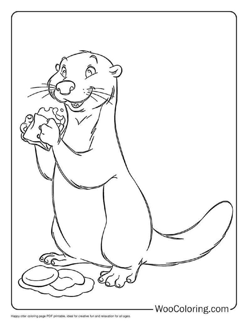 100  Otter coloring pages  Free PDF To Print  - 55