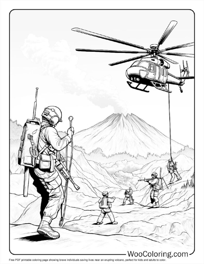 100  Volcano coloring pages  Free PDF To Print  - 21