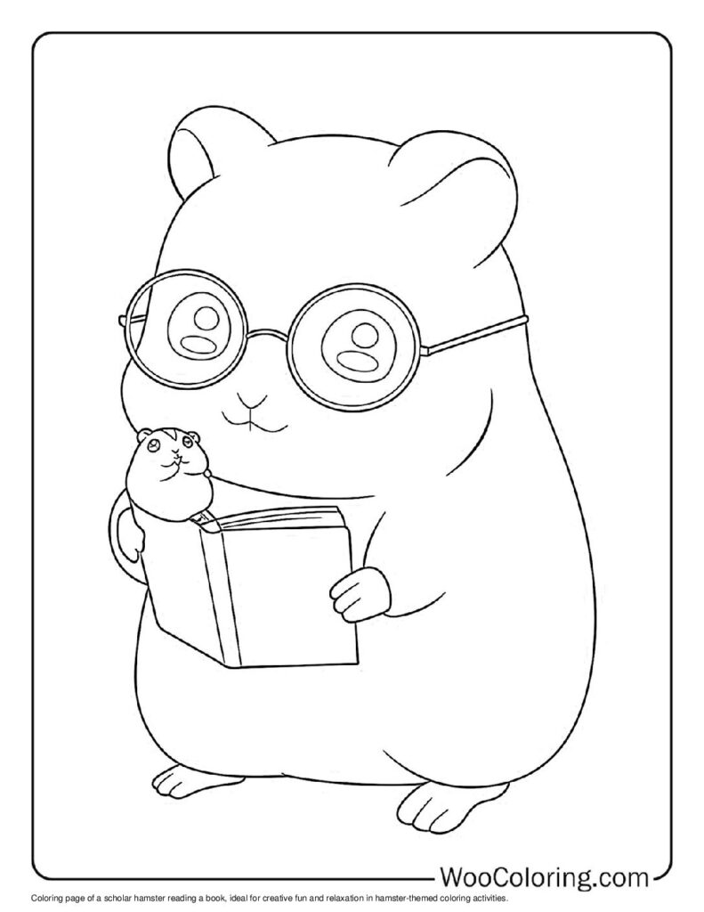 100  Hamster coloring pages  Free PDF To Print  - 82