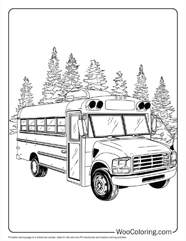 100  Camper   RV coloring pages  Free PDF To Print  - 99