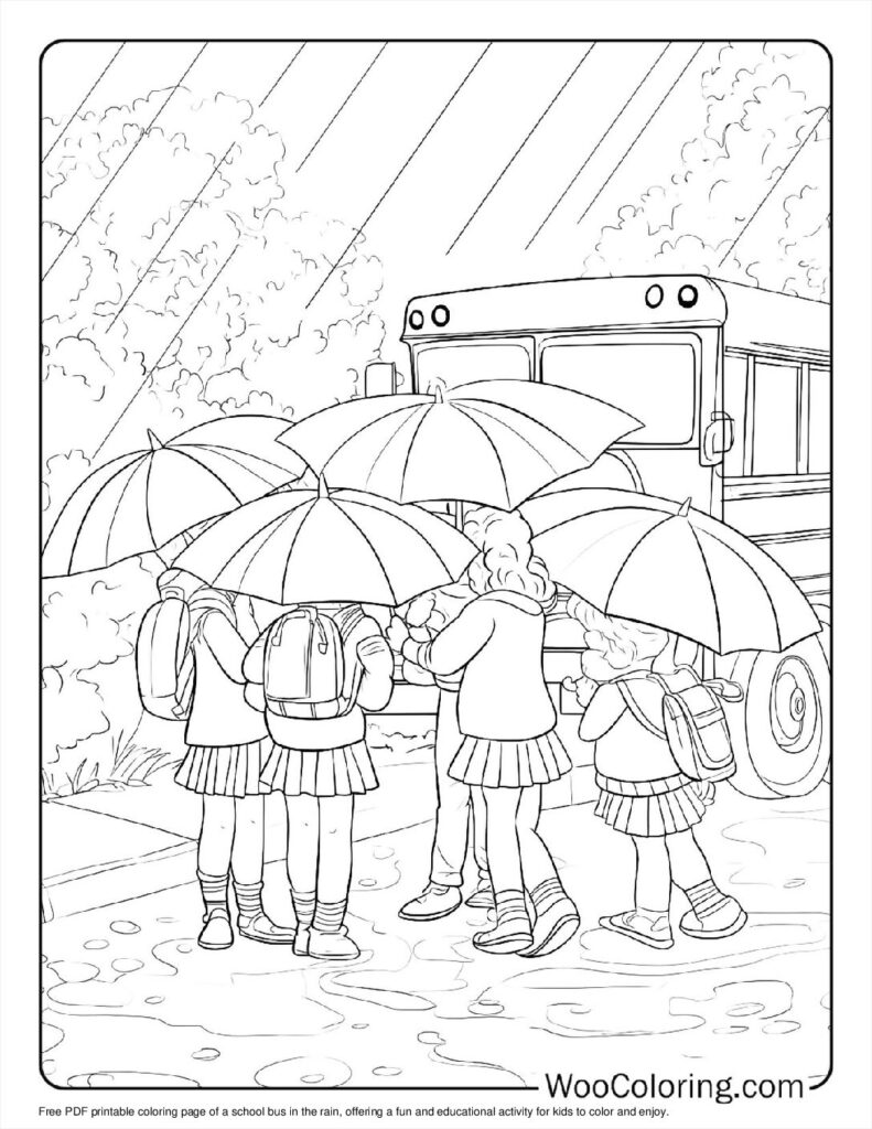 100  School Bus coloring pages  Free PDF To Print  - 71