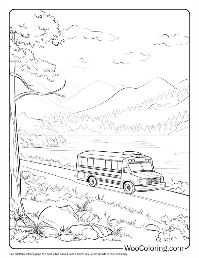 100  School Bus coloring pages  Free PDF To Print  - 78