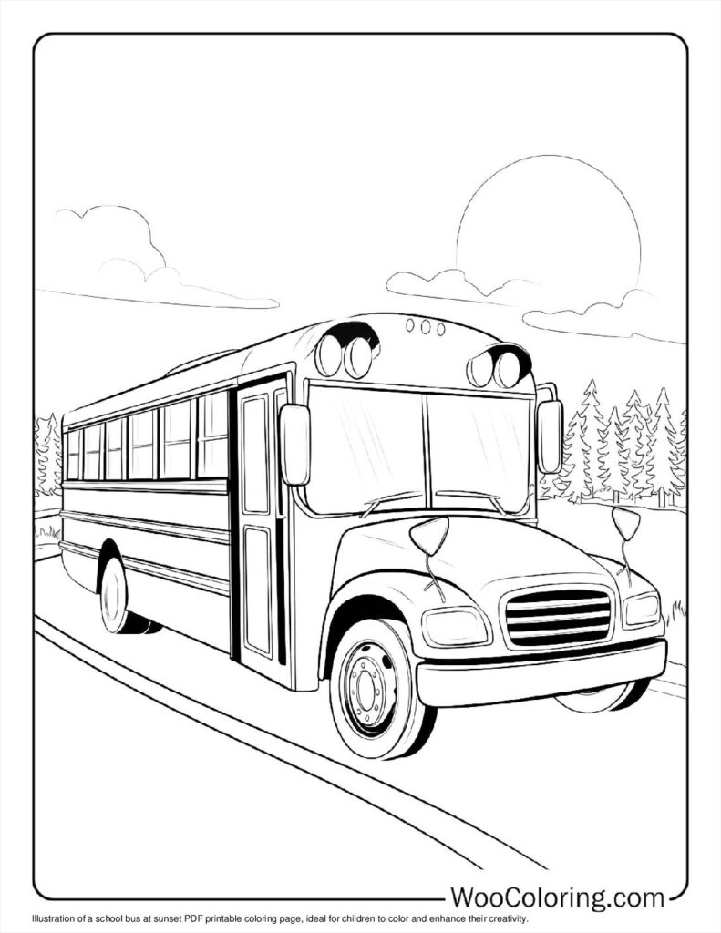 100  School Bus coloring pages  Free PDF To Print  - 43
