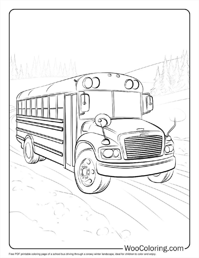 100  School Bus coloring pages  Free PDF To Print  - 42