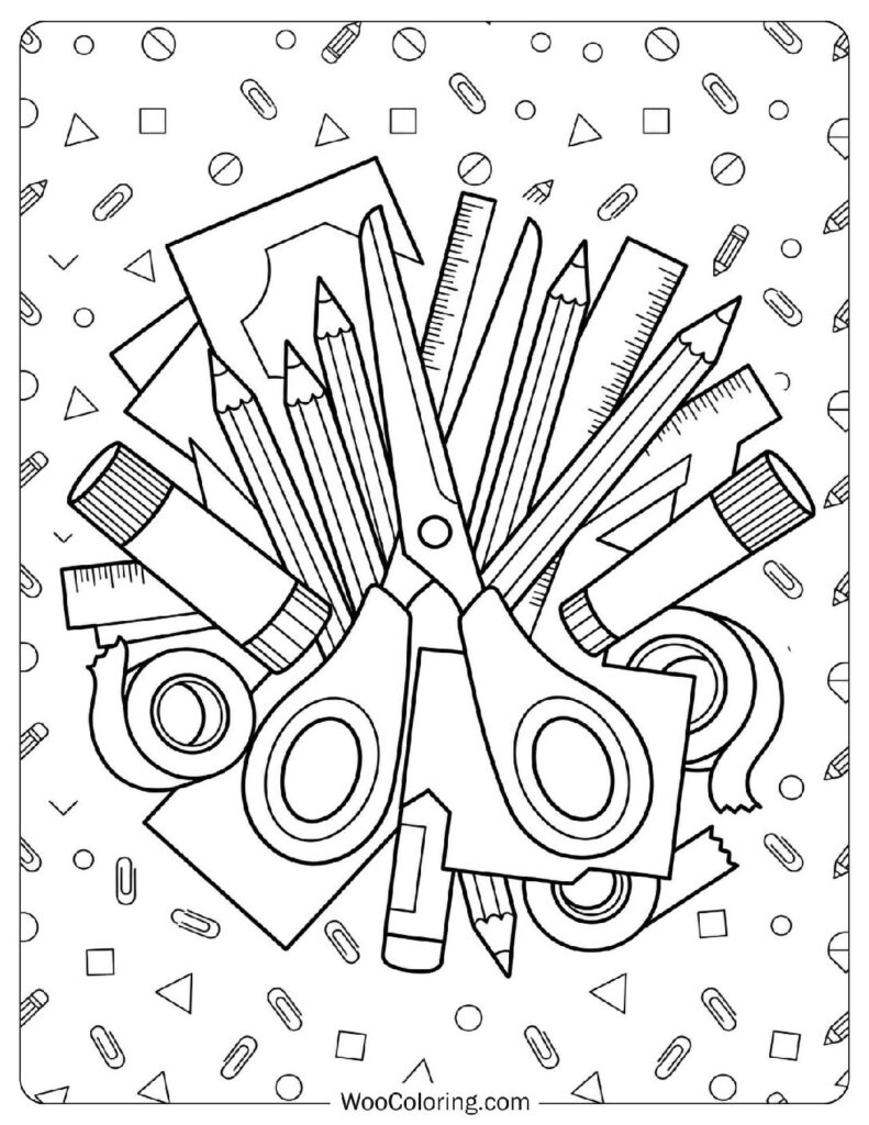 School Scissors and Craft Materials for Students