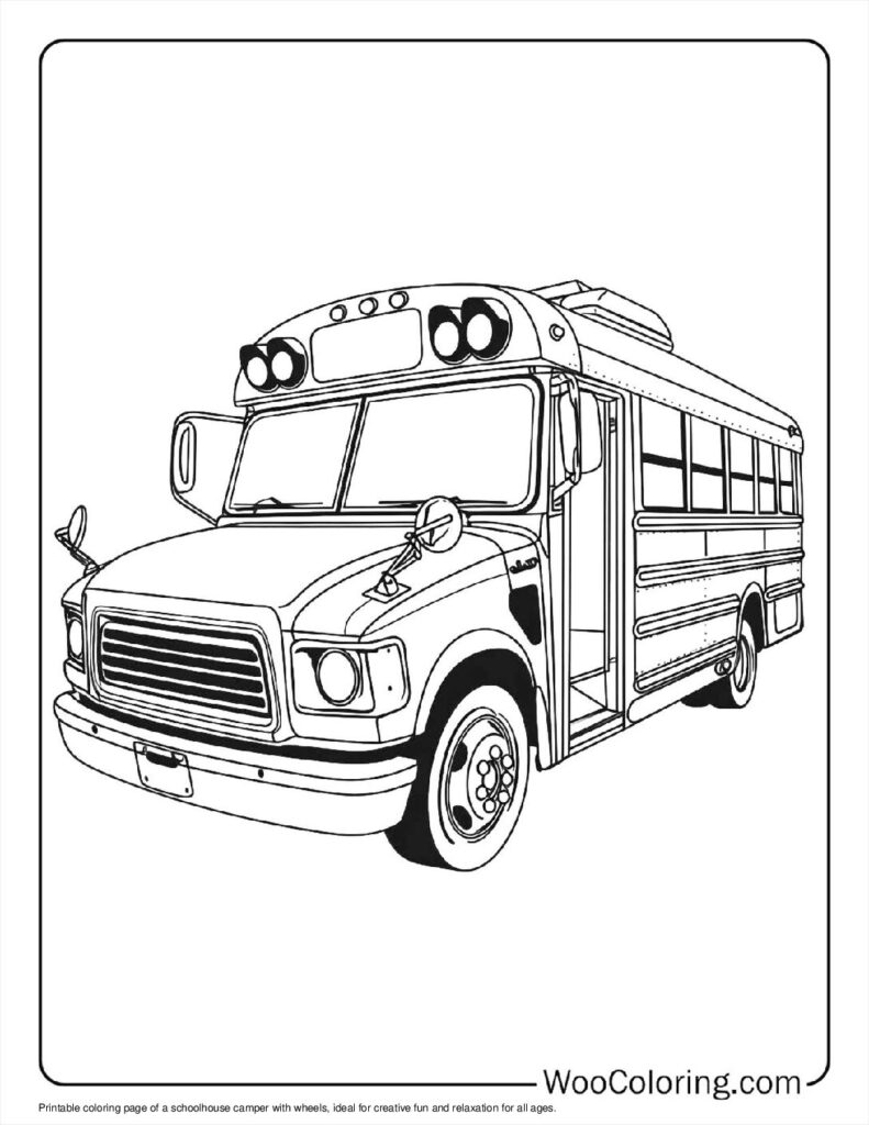 100  Camper   RV coloring pages  Free PDF To Print  - 52