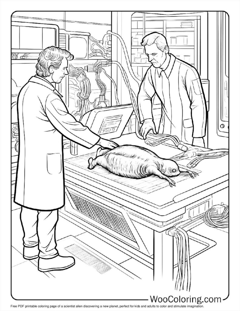 100  Alien coloring pages  Free PDF To Print  - 74