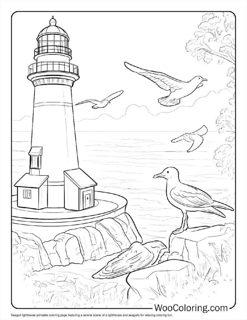 100 Lighthouse coloring pages Free PDF To Print - 86