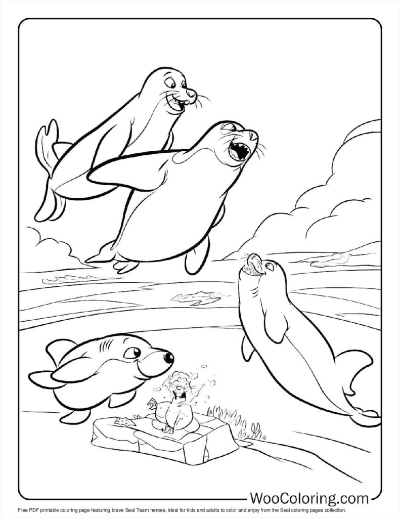 100  Seal coloring pages  Free PDF To Print  - 59