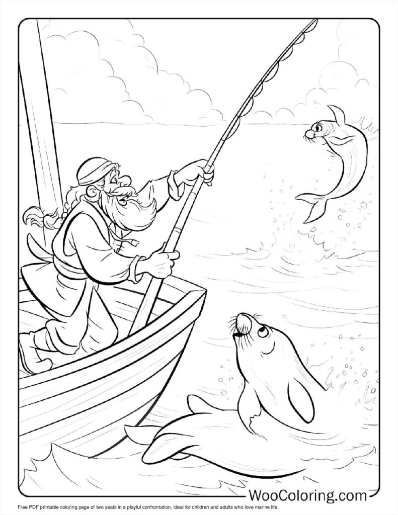 100  Seal coloring pages  Free PDF To Print  - 94