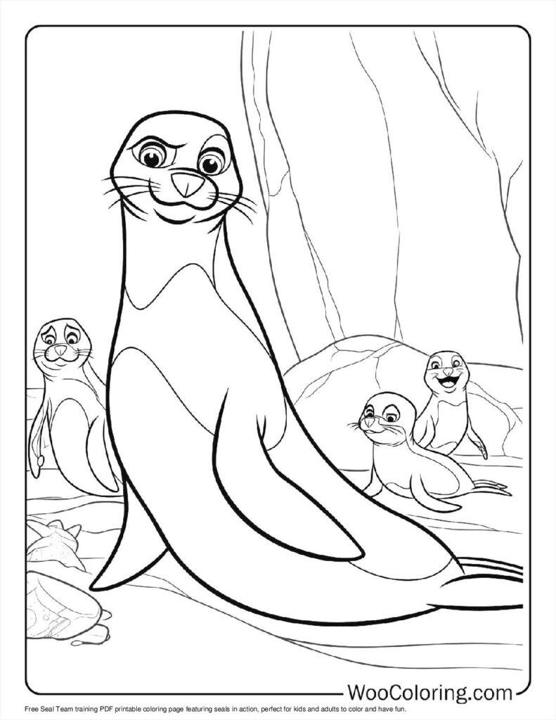 100  Seal coloring pages  Free PDF To Print  - 35