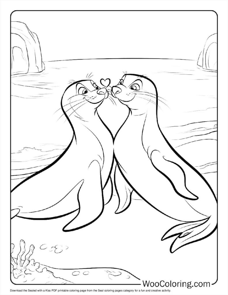100  Seal coloring pages  Free PDF To Print  - 83
