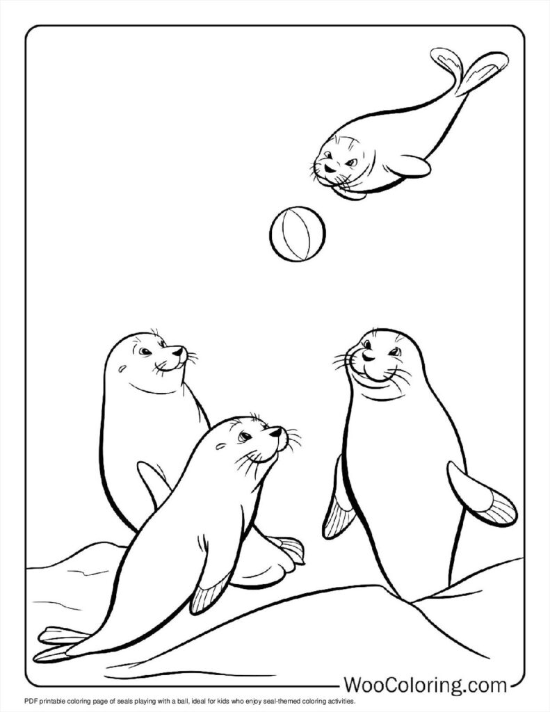 100  Seal coloring pages  Free PDF To Print  - 32