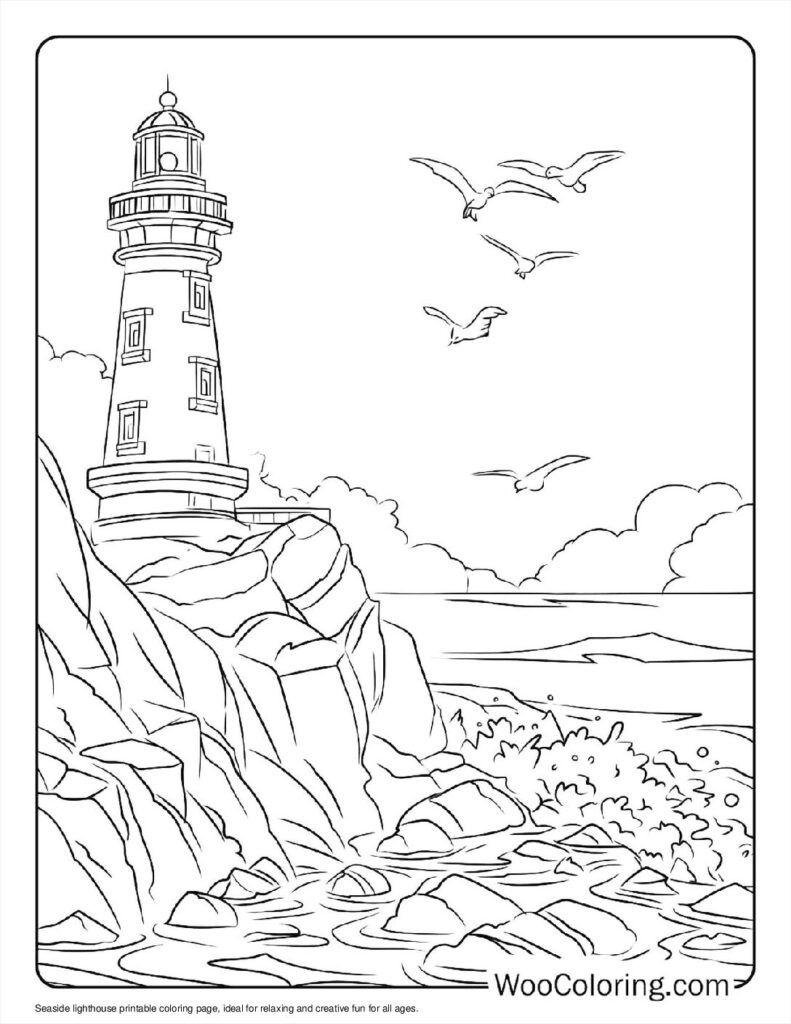 100 Lighthouse coloring pages Free PDF To Print - 48