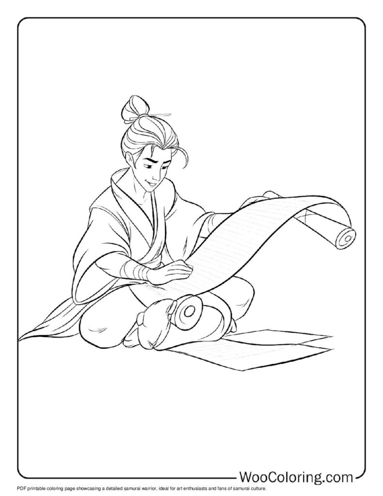 100  Samurai coloring pages  Free PDF To Print  - 94