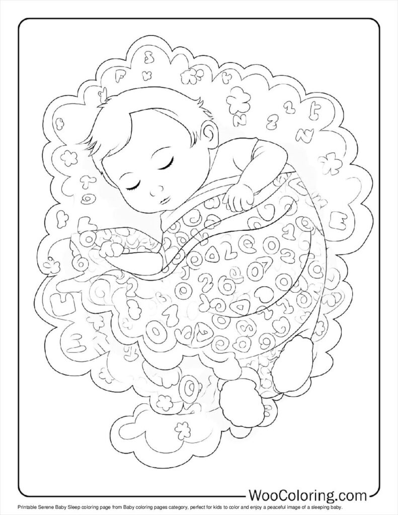 100  Baby coloring pages  Free PDF To Print  - 1