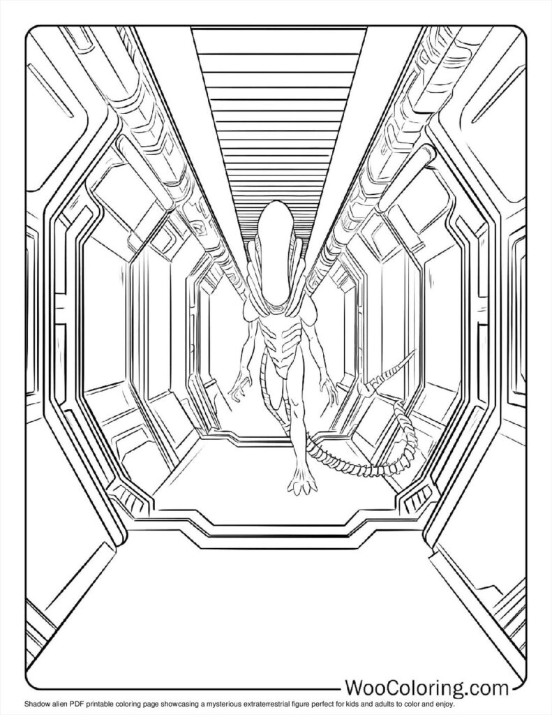 100  Alien coloring pages  Free PDF To Print  - 55