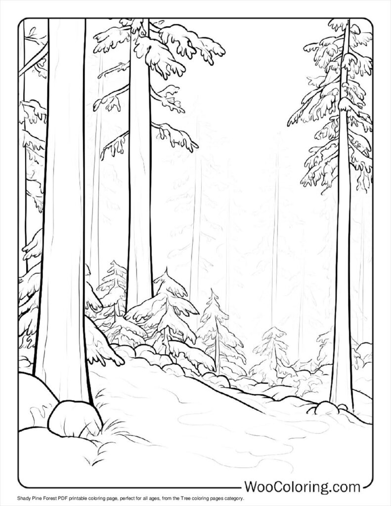 100  Tree coloring pages  Free PDF To Print  - 44