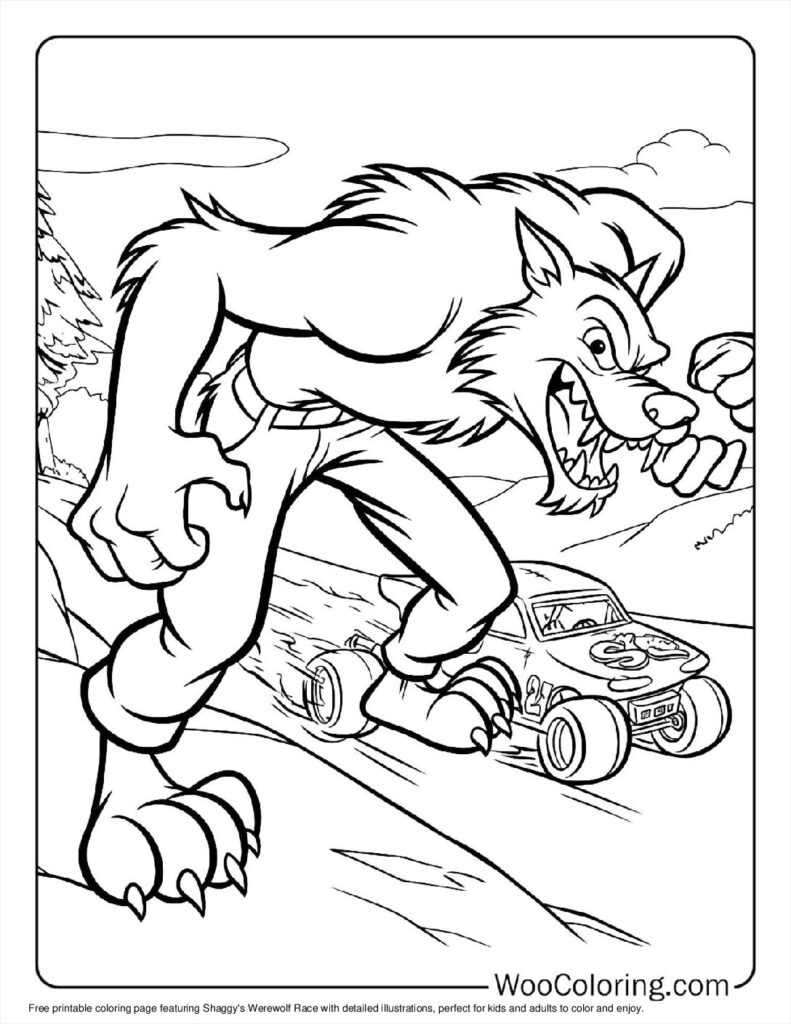 100  Werewolf coloring pages  Free PDF To Print  - 71