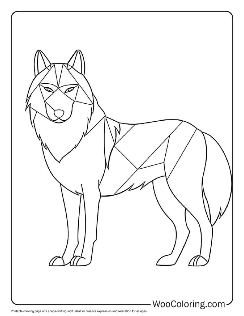 100  Wolf coloring pages  Free PDF To Print  - 38