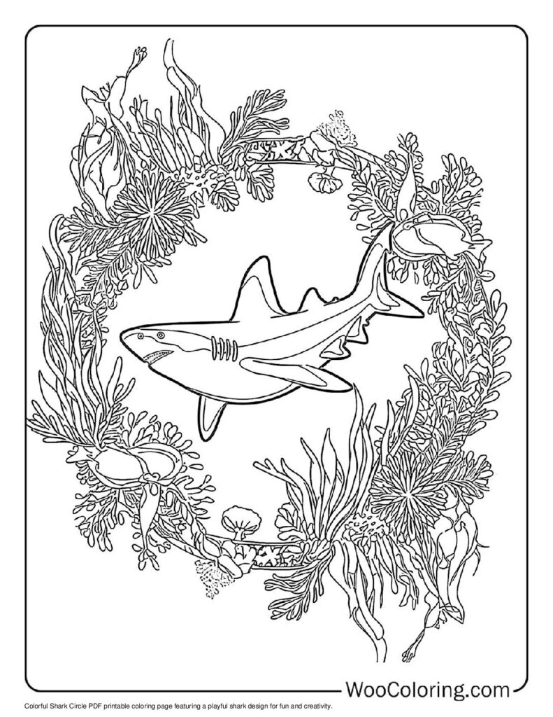 100  Shark coloring pages  Free PDF To Print  - 26