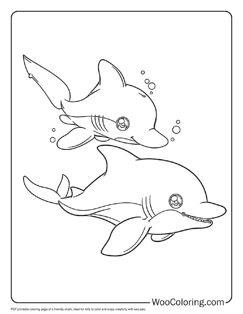 100  Shark coloring pages  Free PDF To Print  - 98