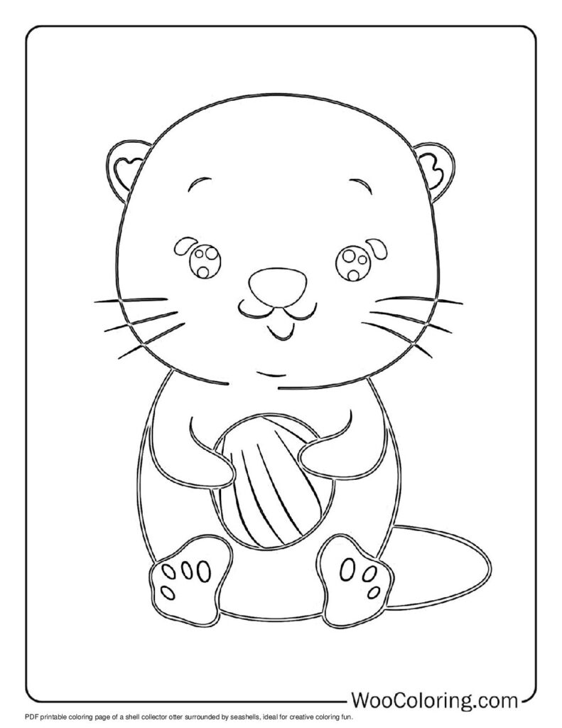 100  Otter coloring pages  Free PDF To Print  - 10