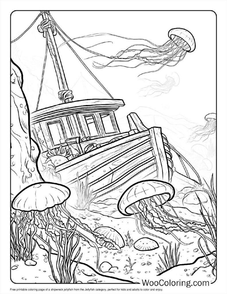 100  Jellyfish coloring pages  Free PDF To Print  - 43