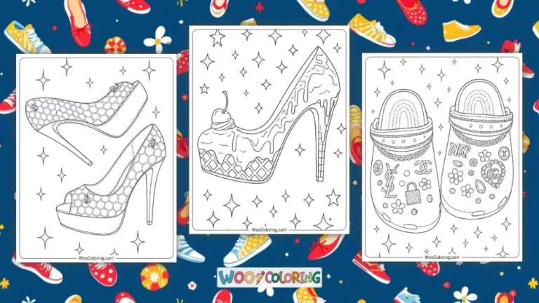 36 Shoe Coloring Pages  Free PDF To Print  - 66