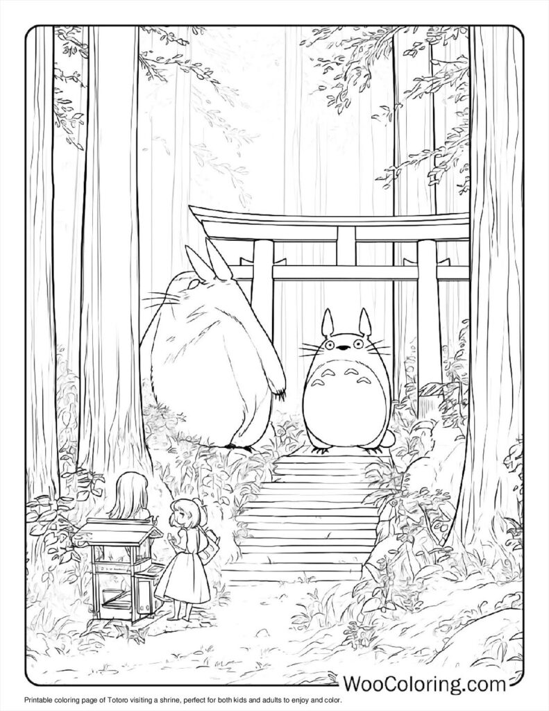 100  Totoro coloring pages  Free PDF To Print  - 99