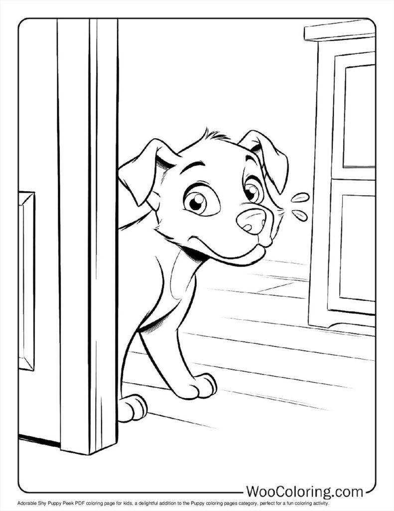 100  Puppy coloring pages  Free PDF To Print  - 20