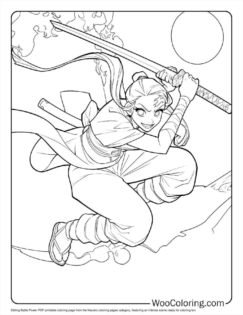 100  Nezuko coloring pages  Free PDF To Print  - 87