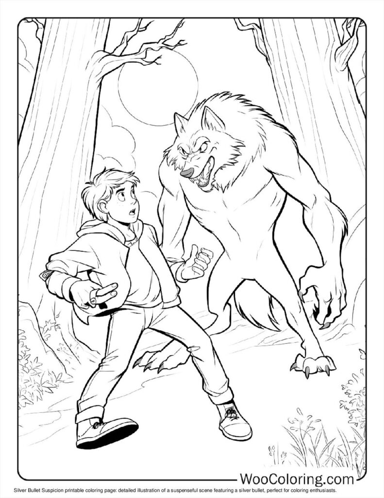 100  Werewolf coloring pages  Free PDF To Print  - 43