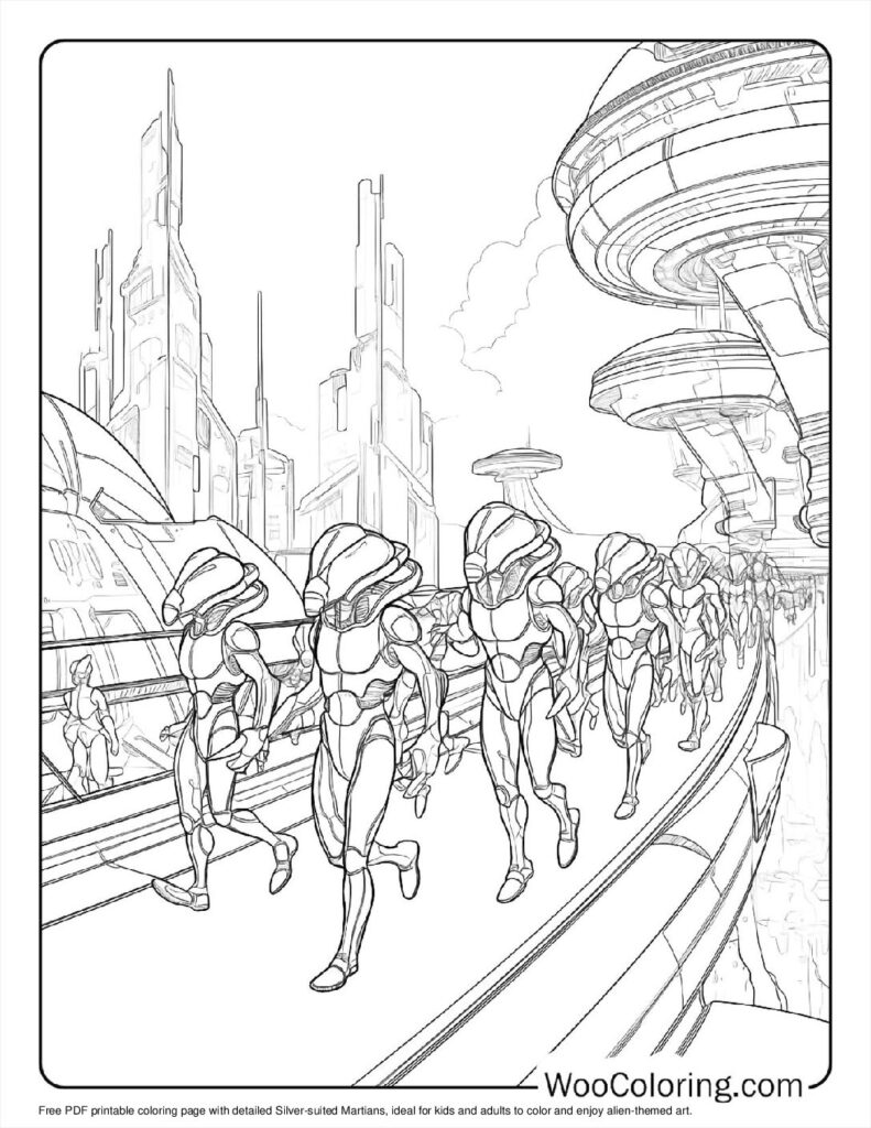 100  Alien coloring pages  Free PDF To Print  - 38