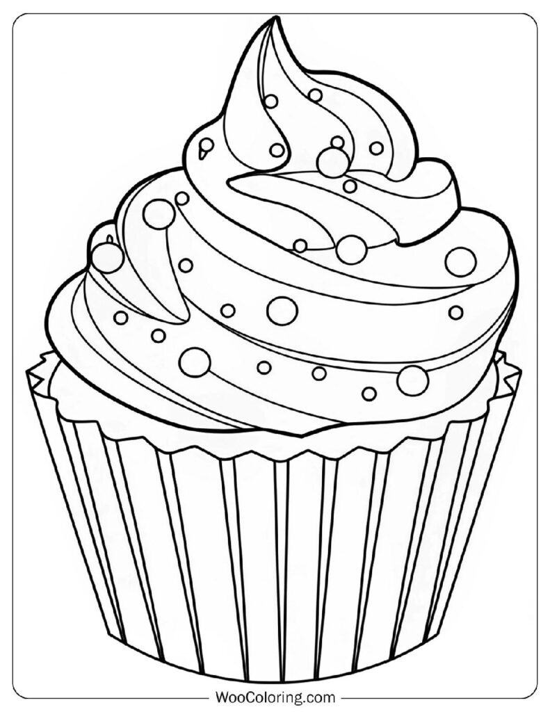 34 Cupcake Coloring Pages  Free PDF To Print  - 48